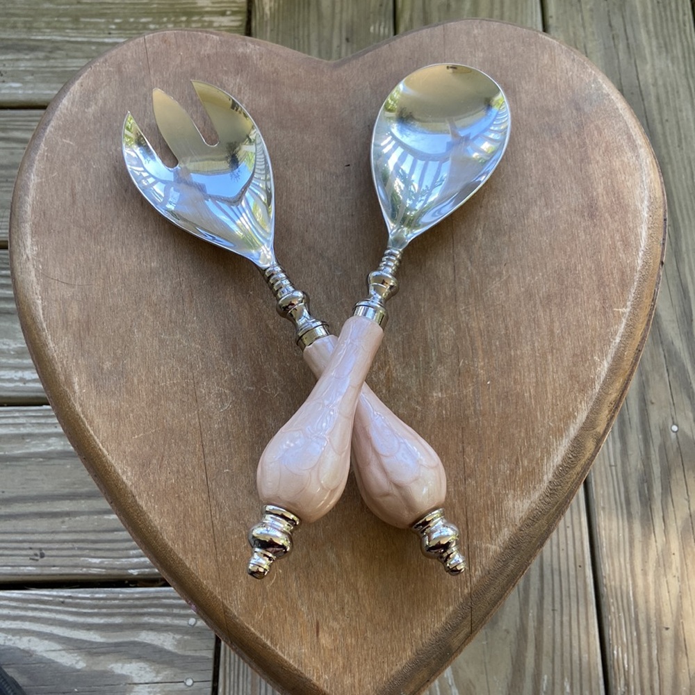 Julia Knight Peony Salad Serving Set